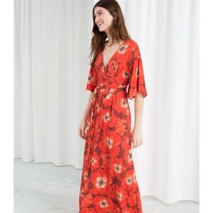 & Other Stories Maxi dress, poppy print